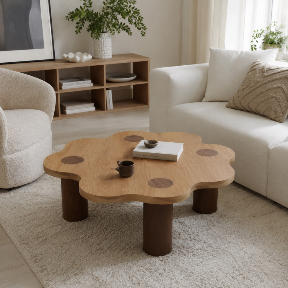 Salongbord 'Livora' 107x98cm - Natur