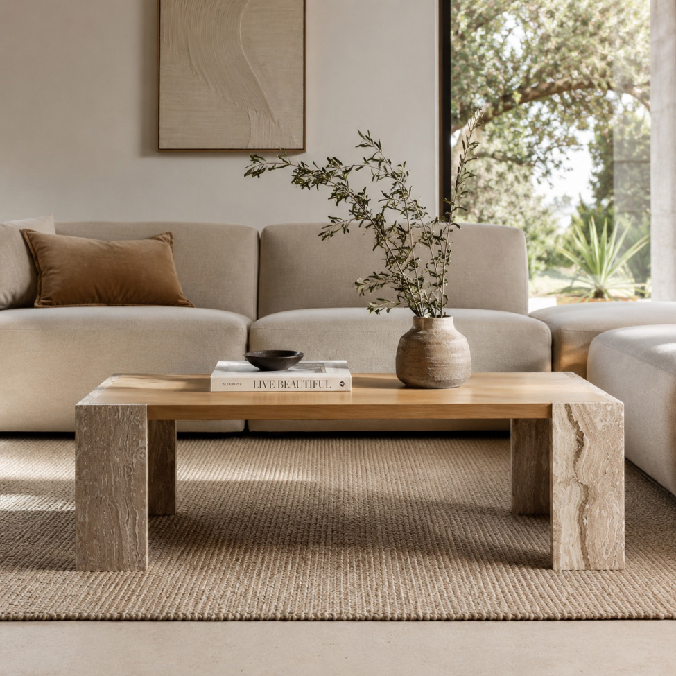 Salongbord 'Monte' 115x75cm - Natur