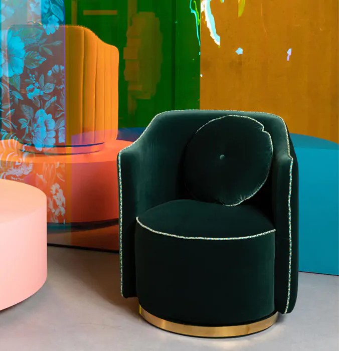 Lenestol 'Sassy' - Grønn