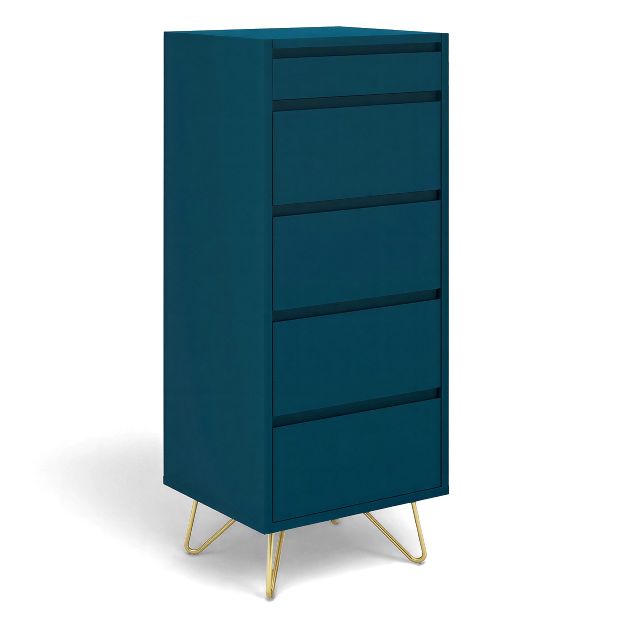 Kommode 'Elle' 45x110 - Grønn/Messing