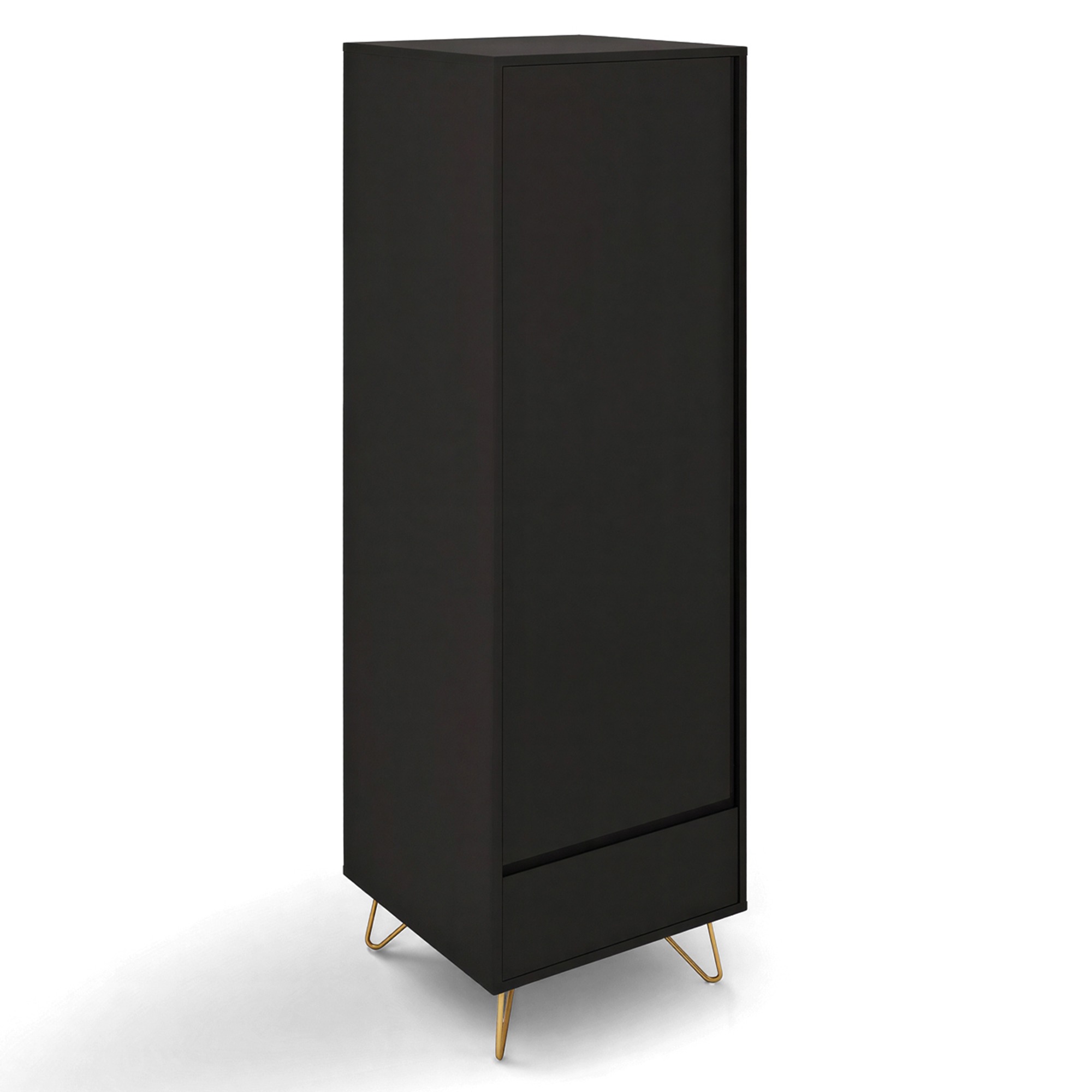 Garderobe 'Elle' - Svart/Messing