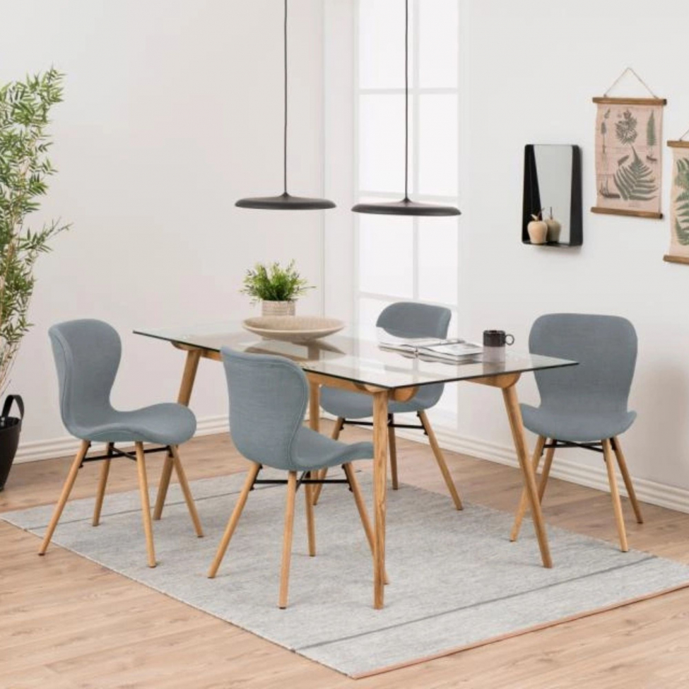 Stol 'Böda' - Grå/Naturlig