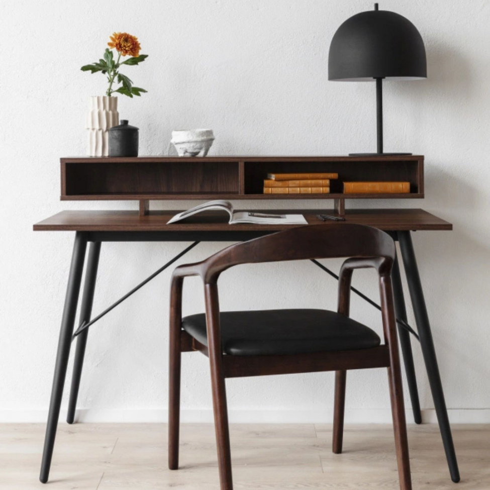 Lenestol 'Aspa' - Mørkebrun