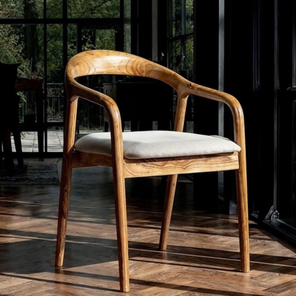 Lenestol 'Aspa' - Naturlig/beige