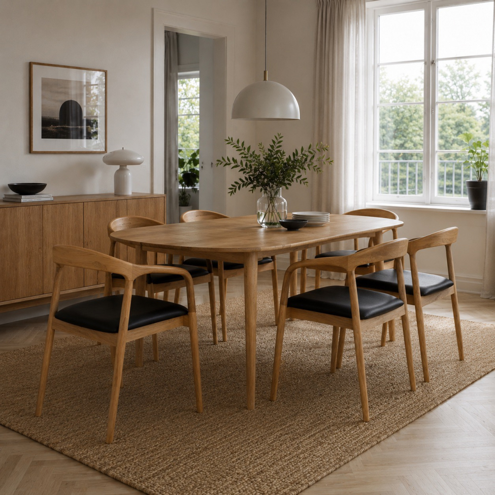 Lenestol 'Aspa' - Naturlig
