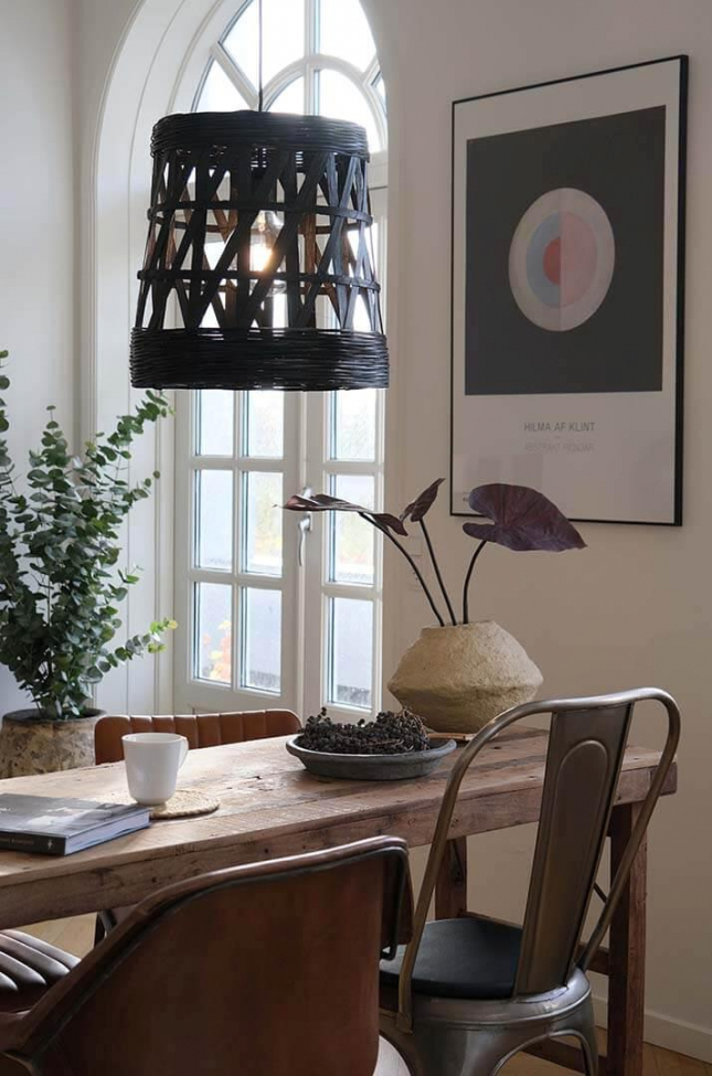 Taklampe 'Tulda' - Svart