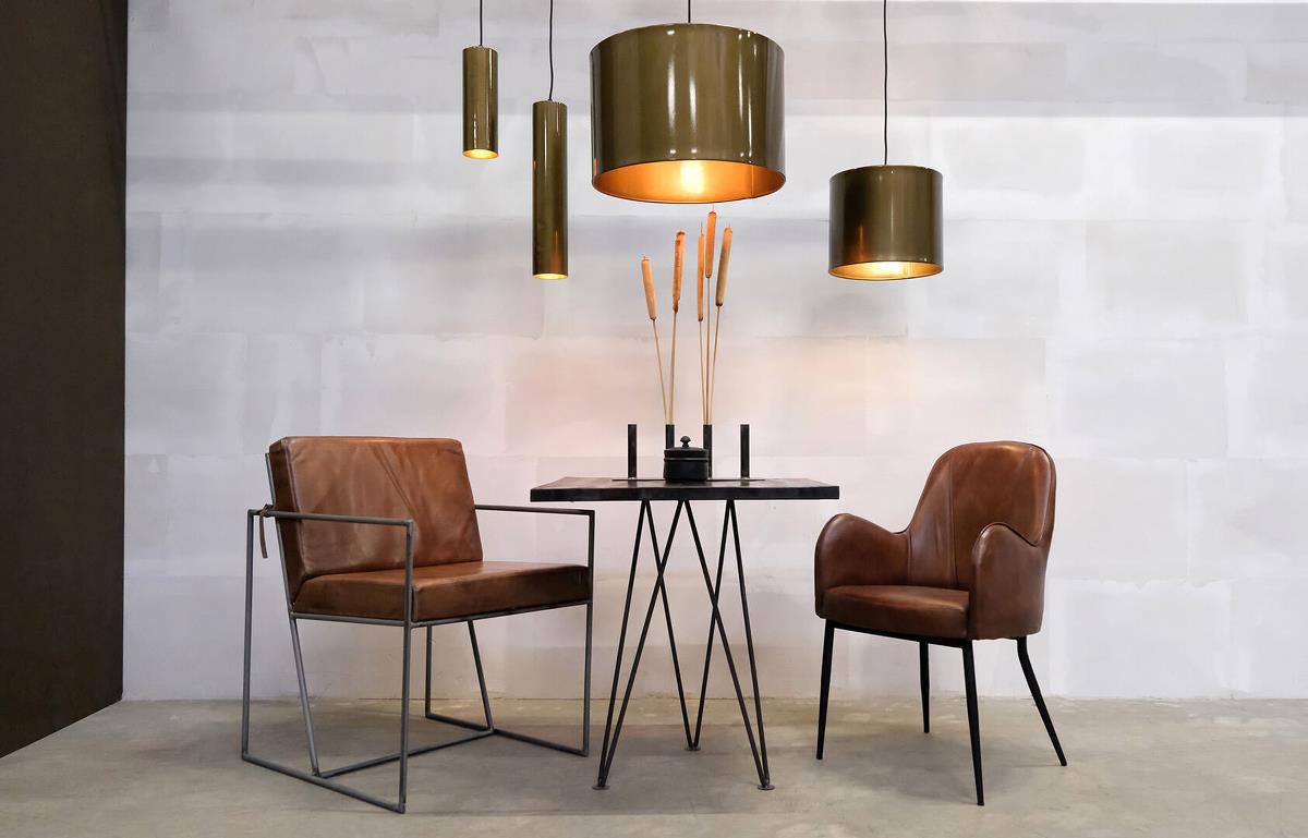 Taklampe 'Jonah' Cylinder S - Antik Messing