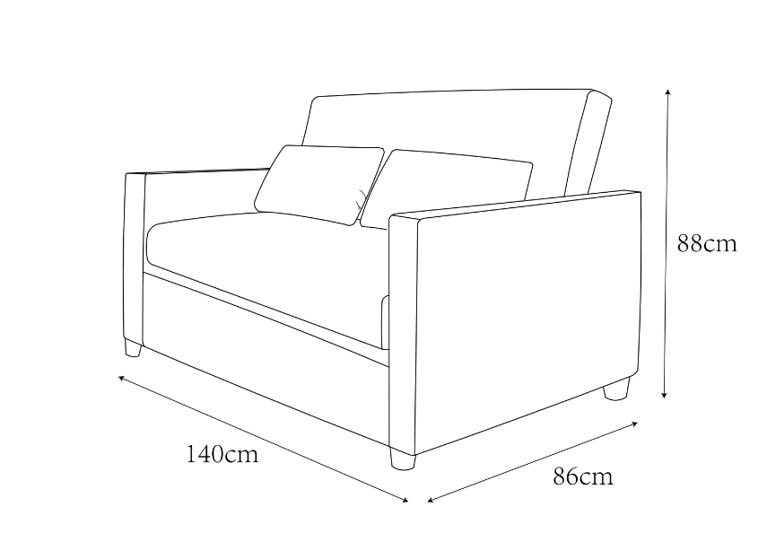 Lenestol 'San Francisco' - Hvit