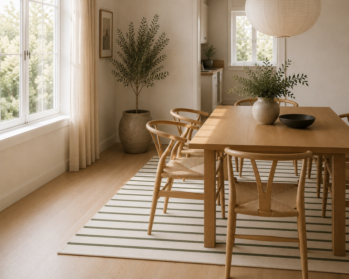 Teppe 'Tireno' - Svart/Hvitt