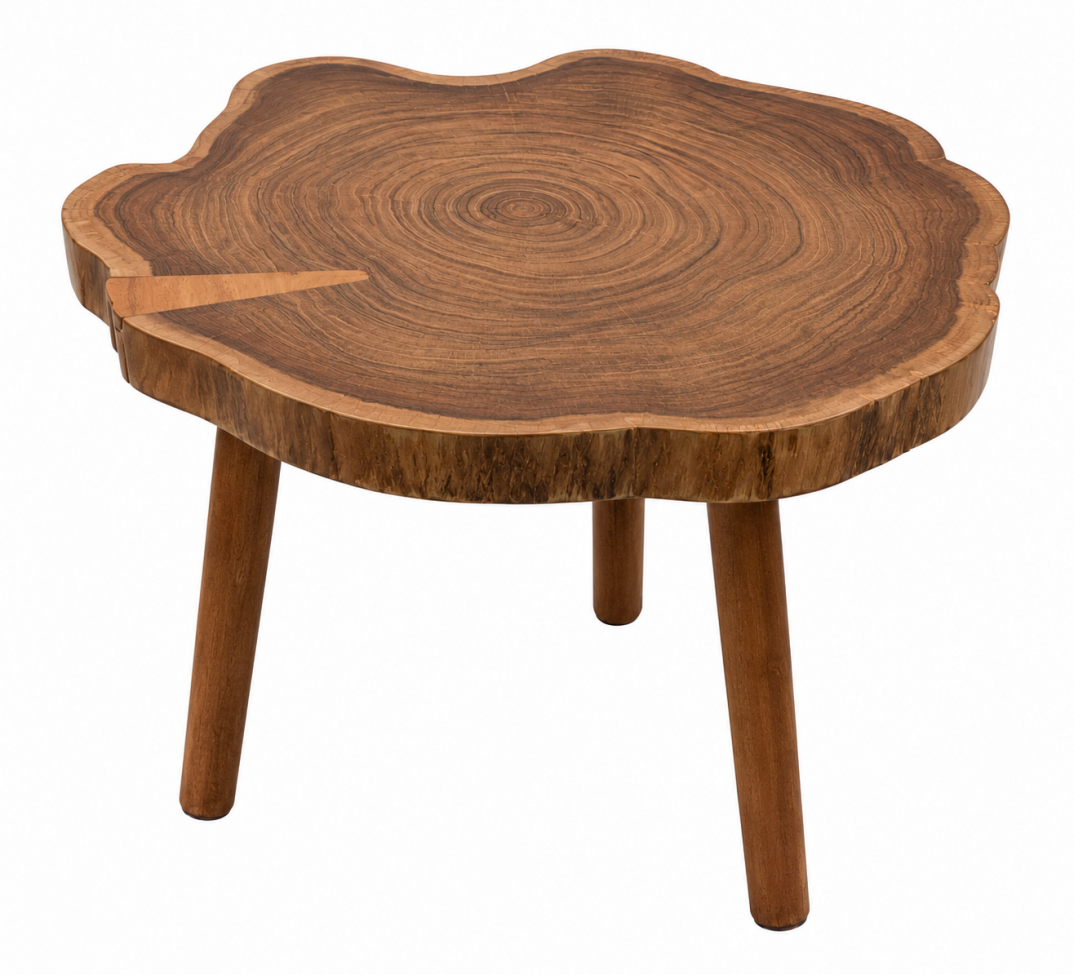 Rundt salongbord 'Earth' - Naturlig