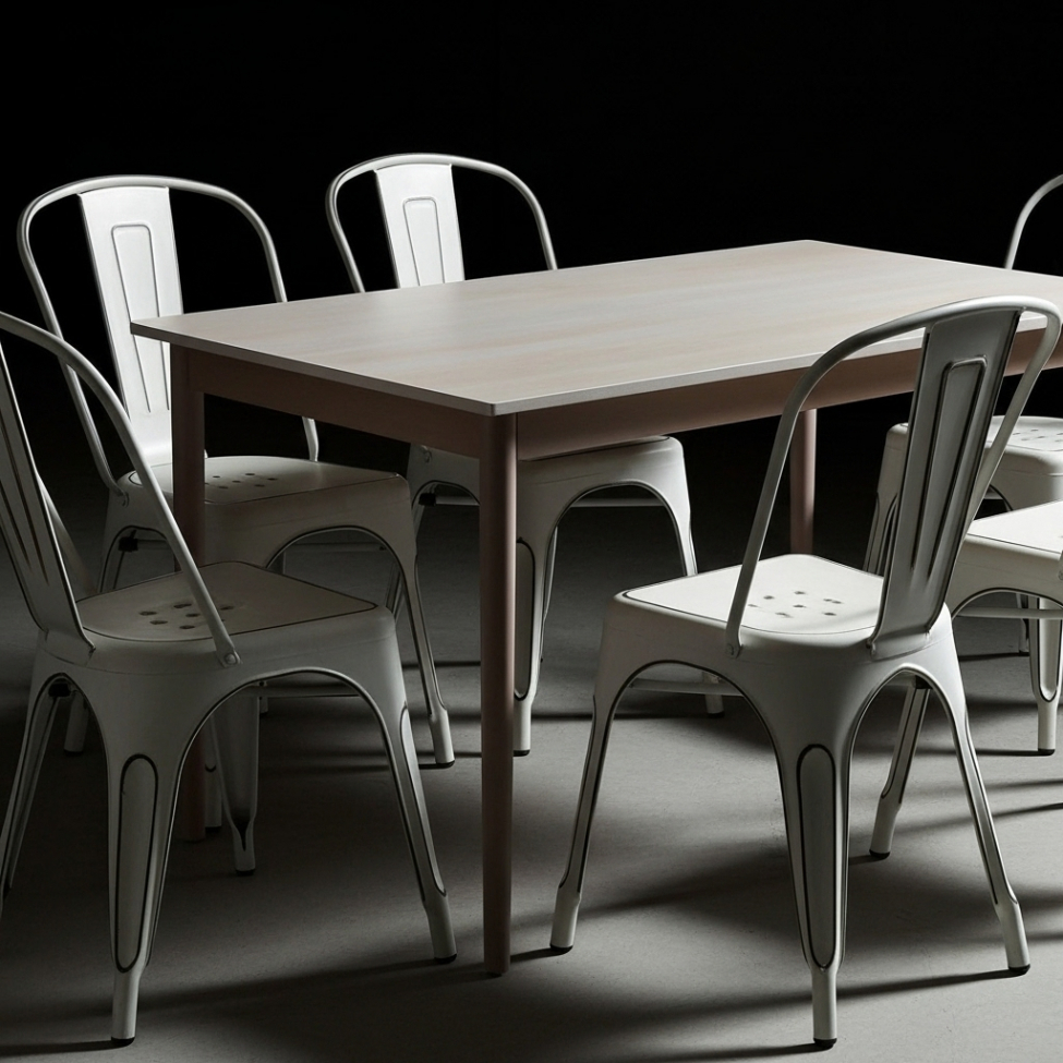 Stol 'Montmartre' - Vintage Hvit