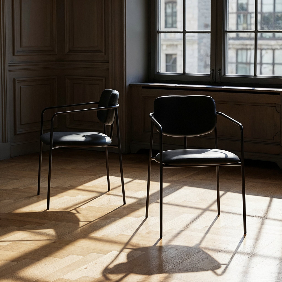 Lenestol 'Ebba' - Svart