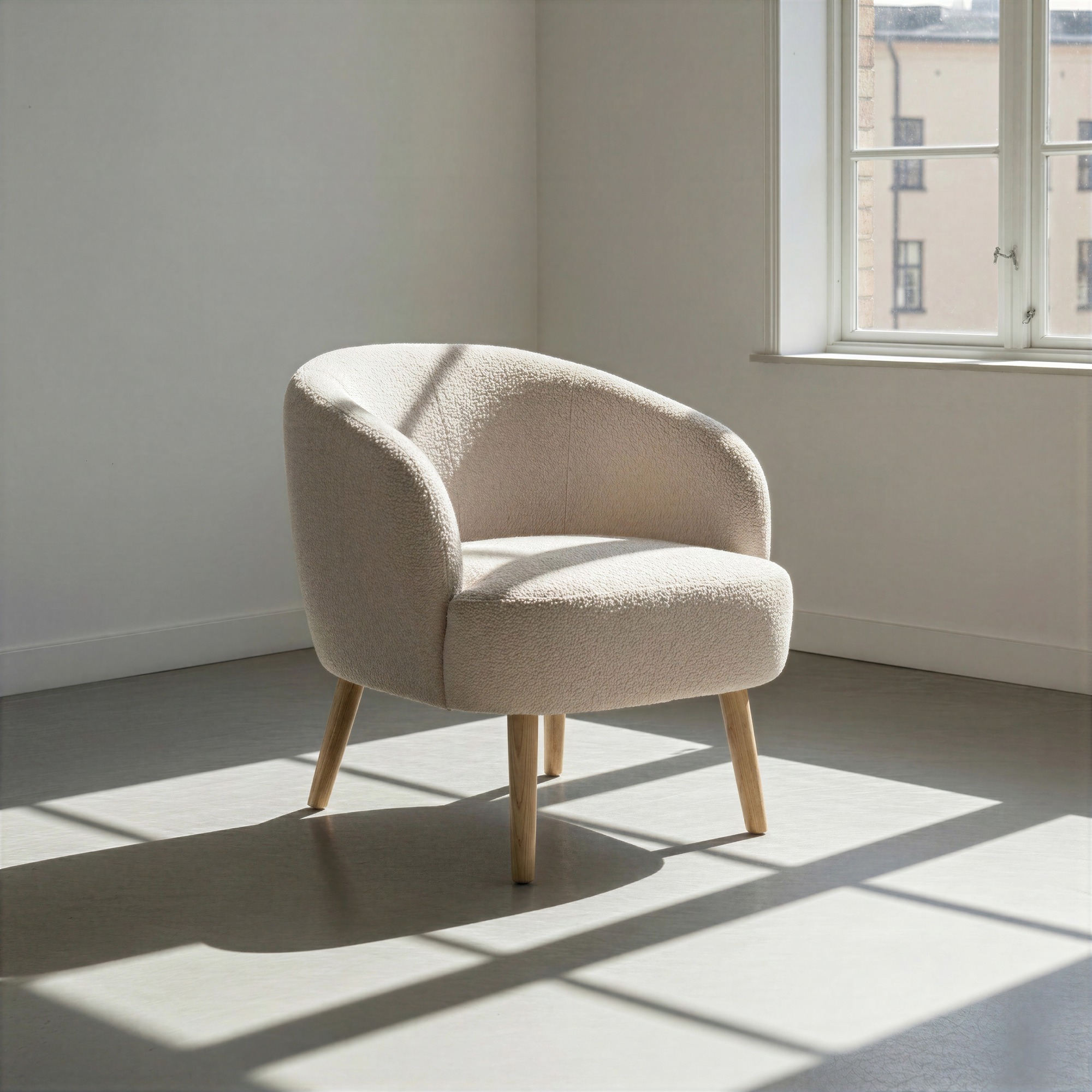 Lenestol 'Capri' trebein - Beige