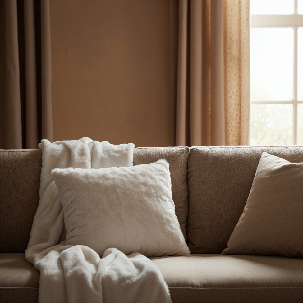 Putetrekk 'Aranga Super Soft' 45x45cm - Hvit