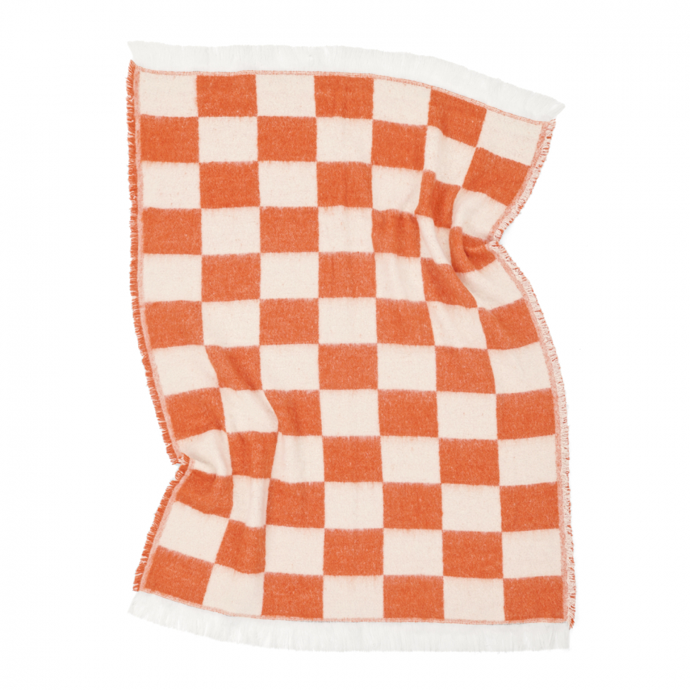 Rutete 'Audrey Check' 130x170cm - Rosa/hvit