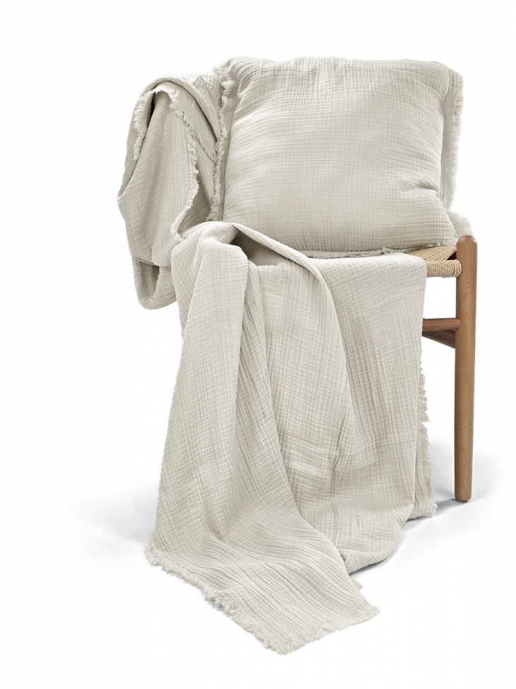 Putetrekk 'Dorena' 45x45cm - Grå