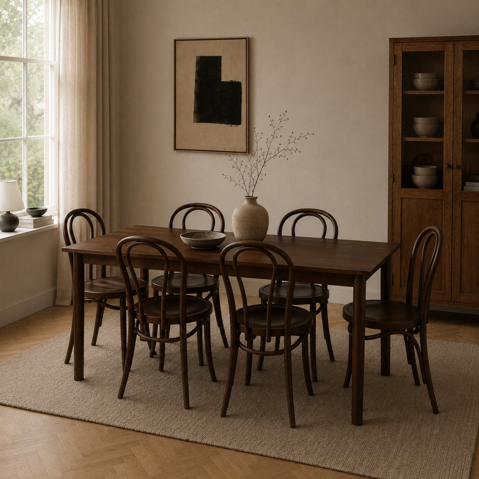 Spisebord 'Fager' 135cm - Valnøtt