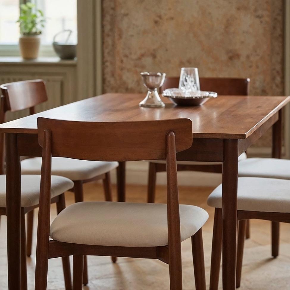 Spisebord 'Fager' 135cm - Valnøtt