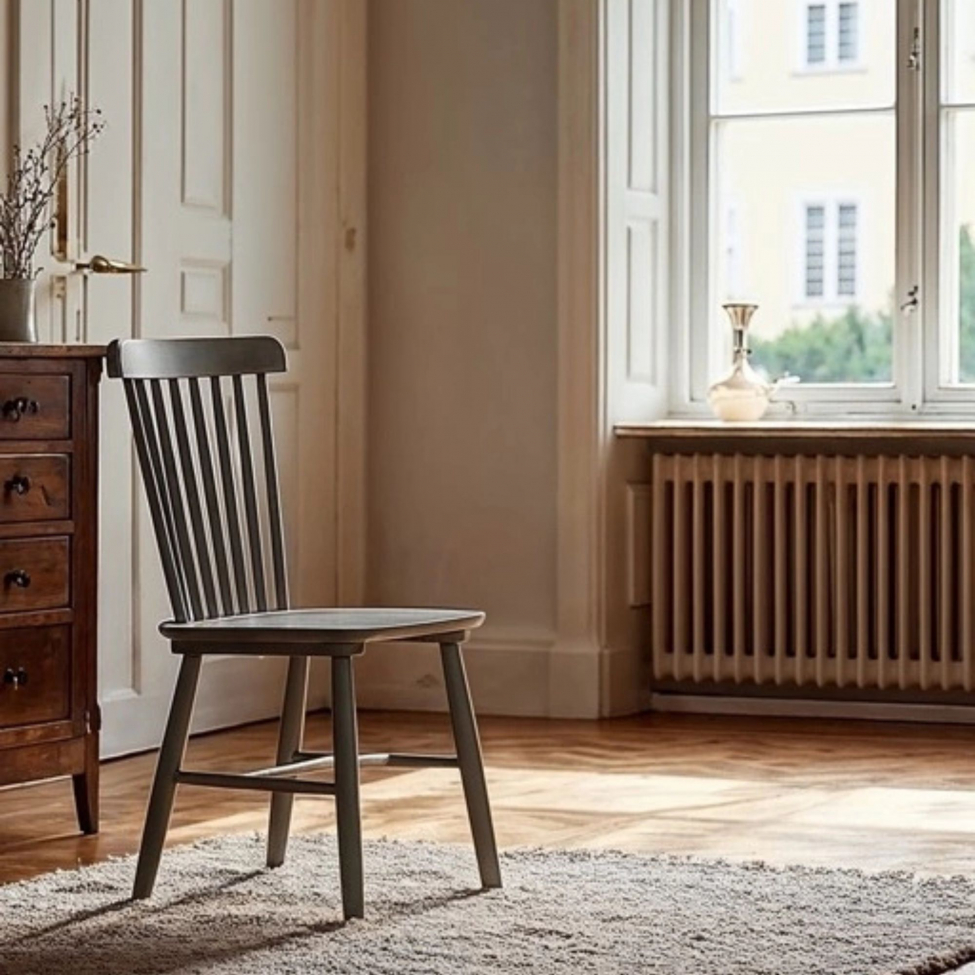 Stol 'Elsa' - Mørk grå/Sølvgrå