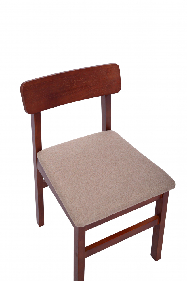 Stol 'Ålesund' - Valnøtt/Beige