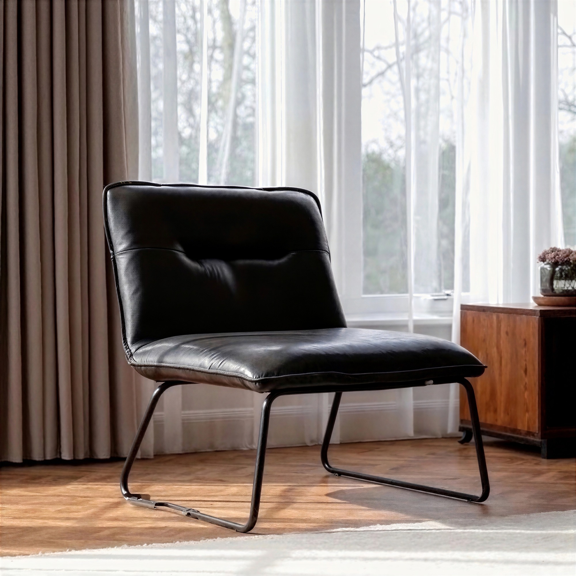 Lenestol 'Chelsea' - Svart