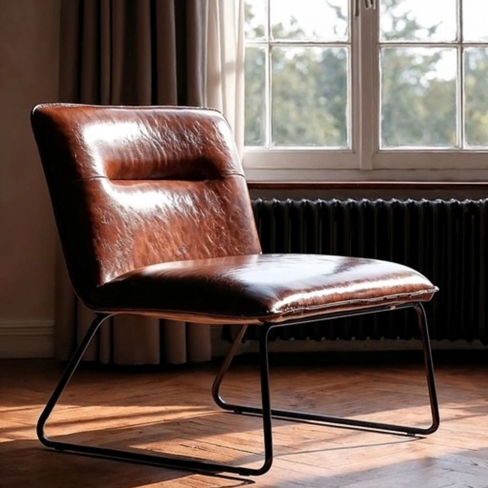 Lenestol 'Chelsea' - Brun