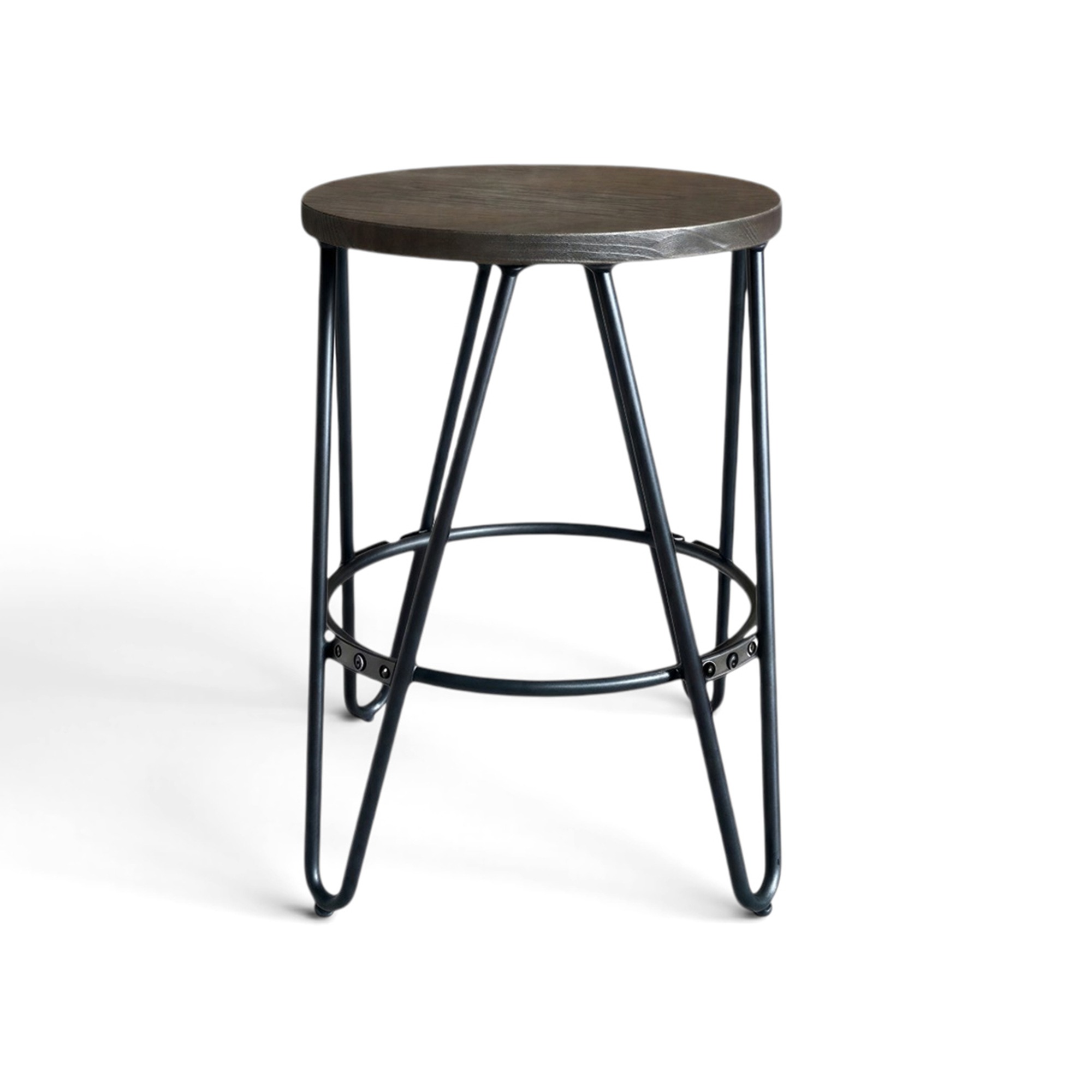 Krakk 'Rustikk' 45cm - Tre/Stål