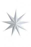 Julestjerne - Hvit 45 cm