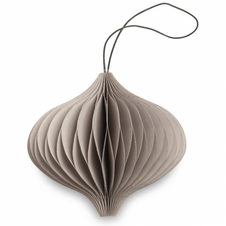 Christmas Ball 'Onion' - Naken Grey