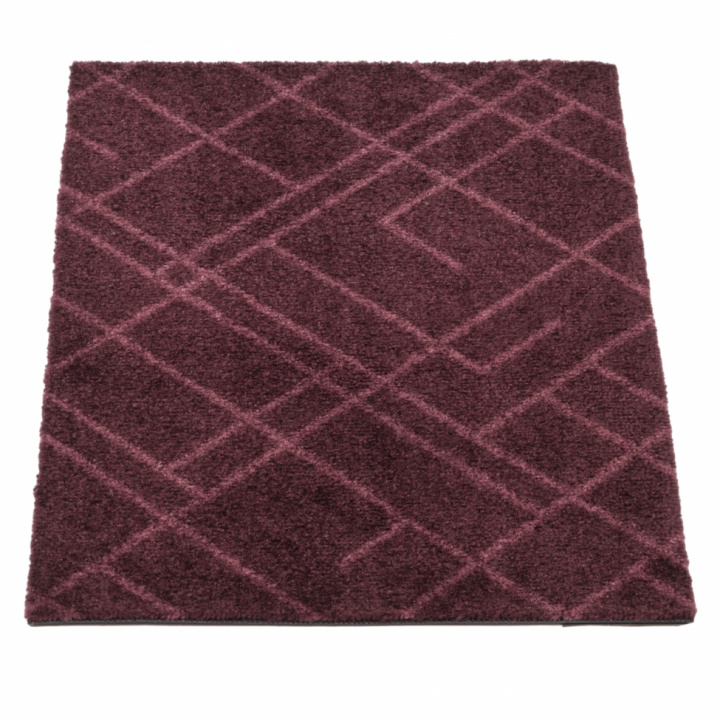 Hallmatte 'Lines' - Mørkerød 60x40 cm