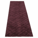 Hallmatte \'Lines\' - Mørkerød 250x67 cm
