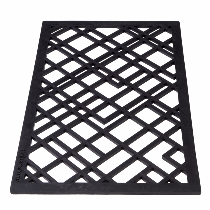 Dørmatt i 'Lines' gummi - 75x45 cm