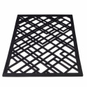 Dørmatt i \'Linjer\' av gummi - 90x60 cm