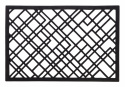 Dørmatt i \'Linjer\' av gummi - 90x60 cm