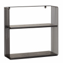 Vegghylle - metall / svart