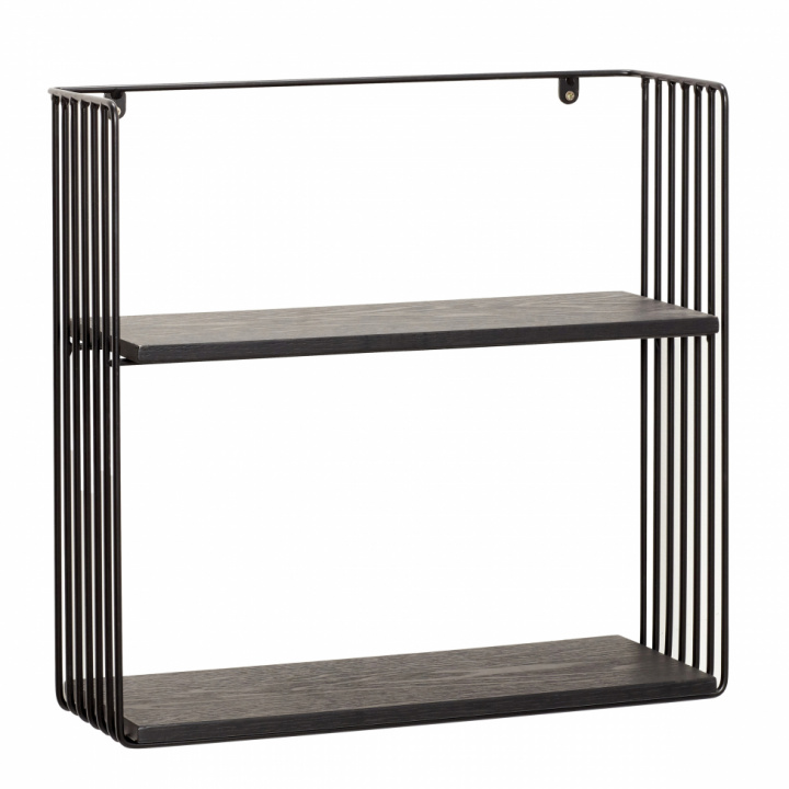 Vegghylle - metall / svart