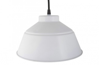 Industriell lampe - rund hvit