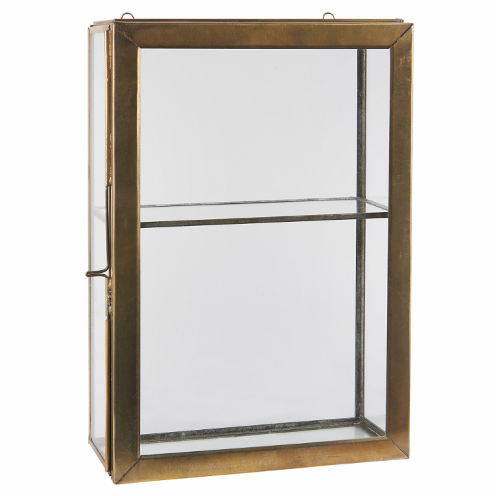 Veggskap - Glass / Gyldent