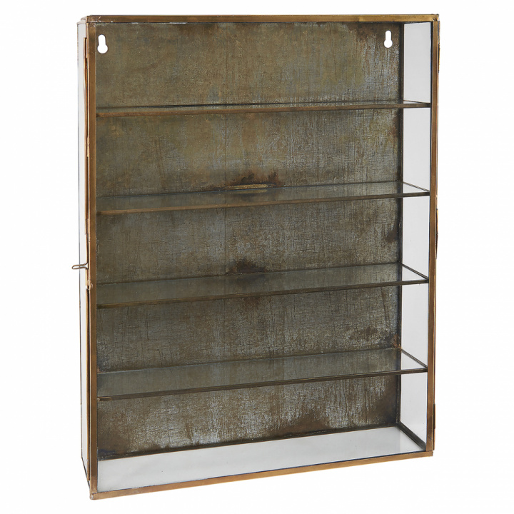 Veggskap 4 hyller - Glass / Gull - Ib Laursen