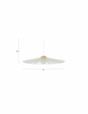 Taklampe \'Belle S\' Ø65 cm - Beige