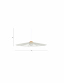 Taklampe \'Belle L\' Ø80 cm - Beige