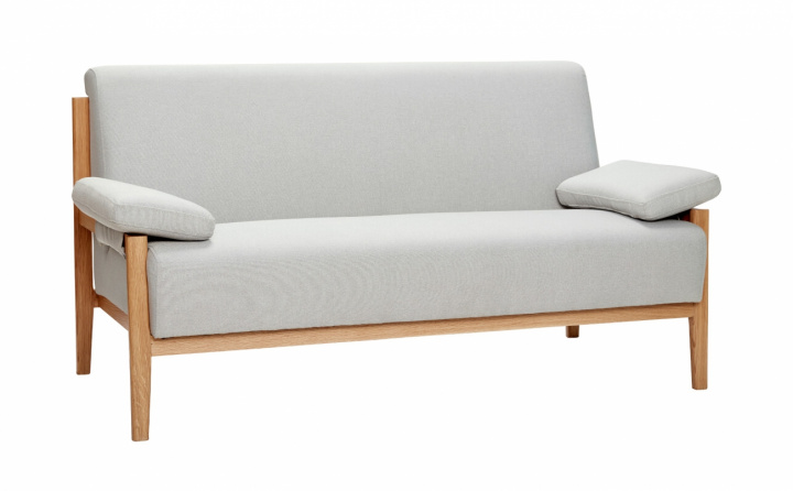 Sofa Solid Oak - I / Bl Gr - Hubsch