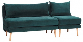 Sofa 2-seter - Velvet / Grnt