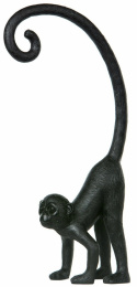 Bokstøtte / Statue \'Ape\' - Svart