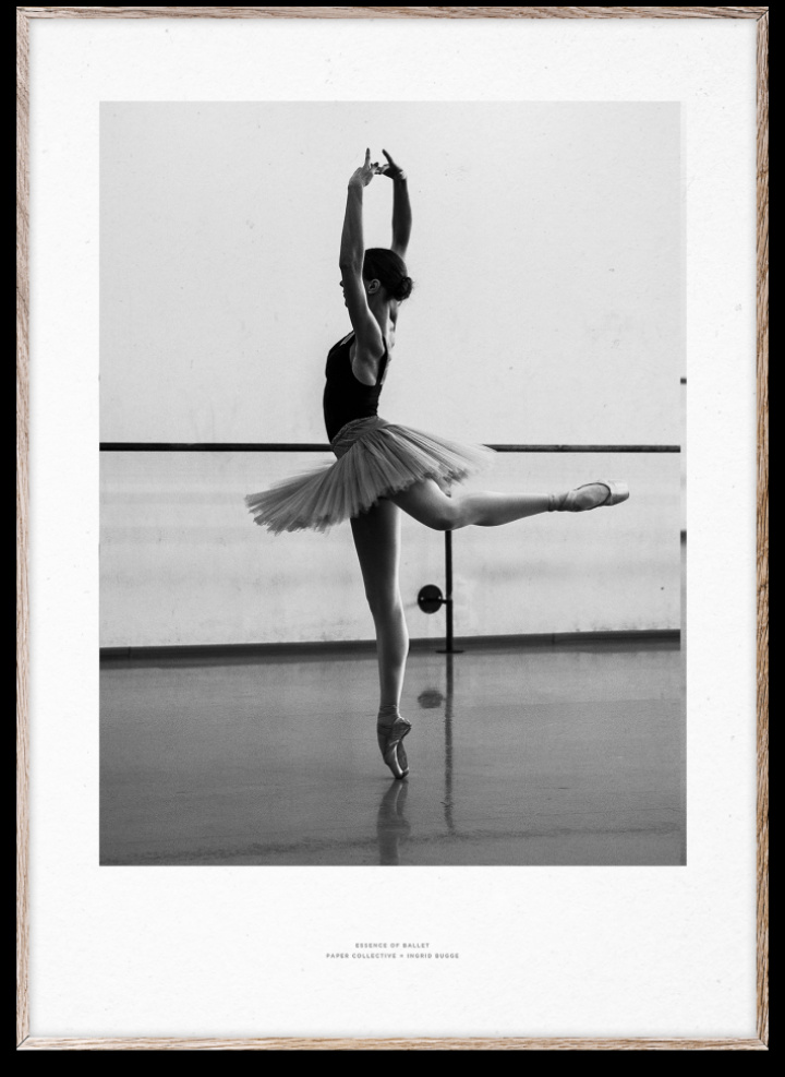 Plakat 'Essence of Ballet 04' 50x70 cm - Svart / Hvit