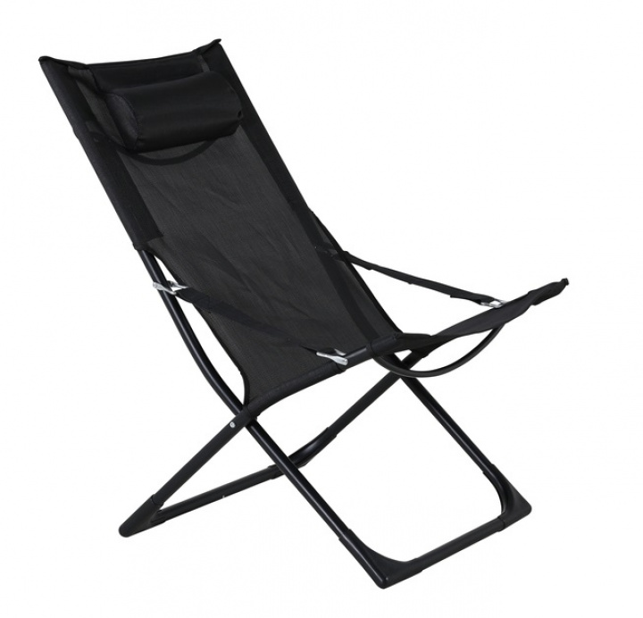 Solstoler \'Stockholm\' - Svart i gruppen Møbler / Utendørsmøbler / Solstoler & Solsenger hos Reforma (1013-408)