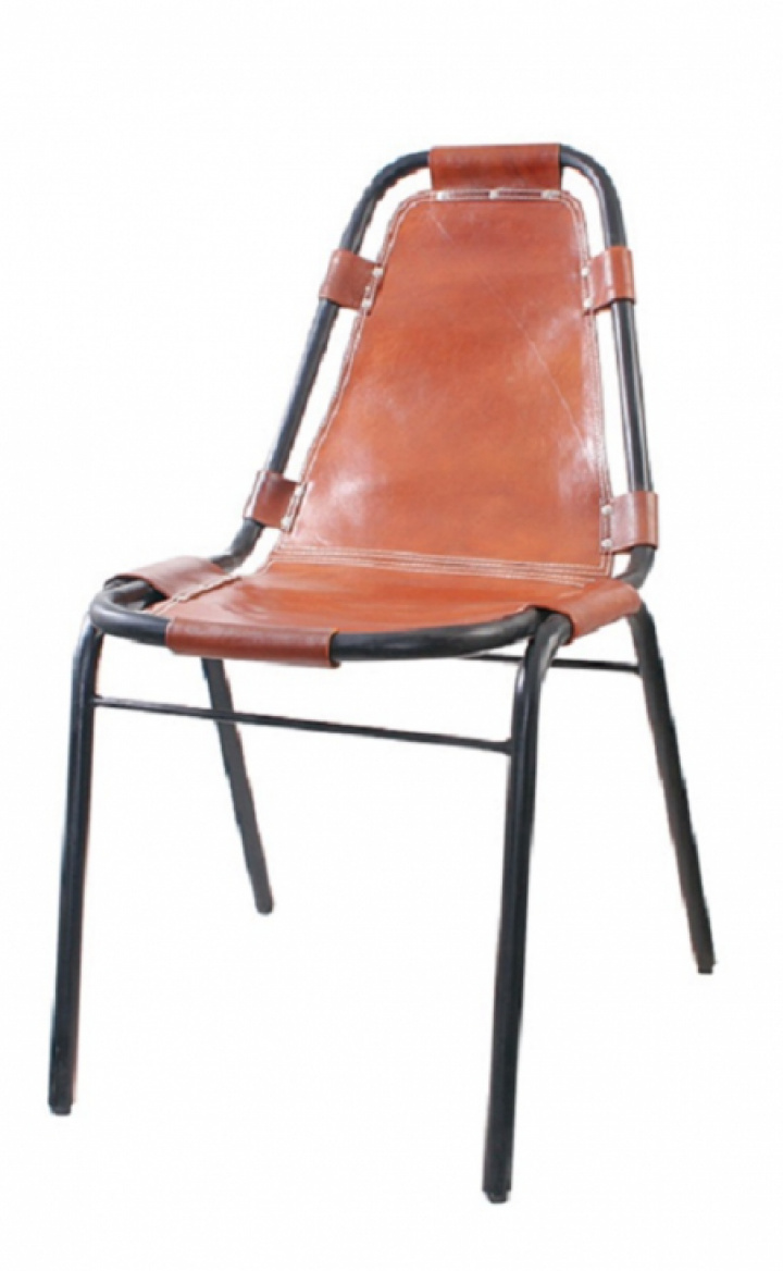 Stol Brindisi - Brunt saleskinn i gruppen hos Reforma (1014-Leather-REF-M)