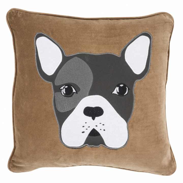 Pyntepute \'Frenchie\' - Brun i gruppen Interiør / Tekstiler / Pynteputer hos Reforma (1025975166)