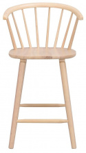 Barstol \'Carmen\' - Naturlig / Hvit