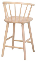 Barstol \'Carmen\' - Naturlig / Hvit